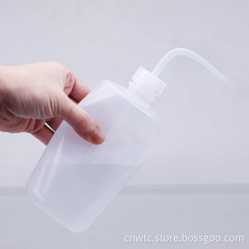 250ml, 500ml, and 1000ml Narrow Mouth Laboratory Plastic Wash Bottles: Reusable Cleaning Containers for Scientific Use